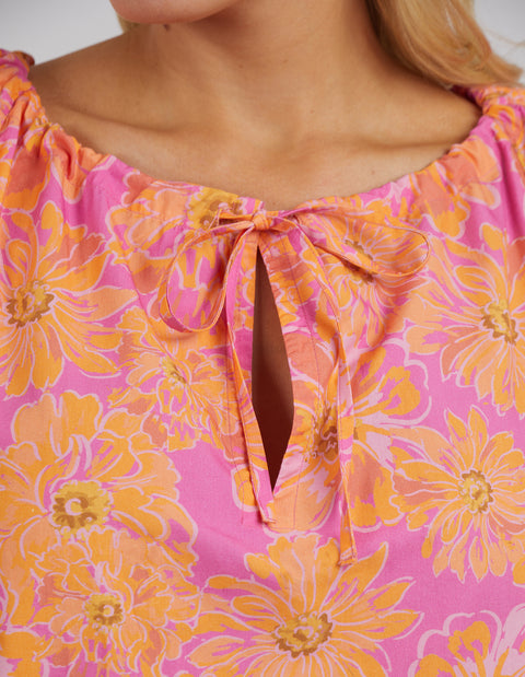 Fuchsia Floral Top