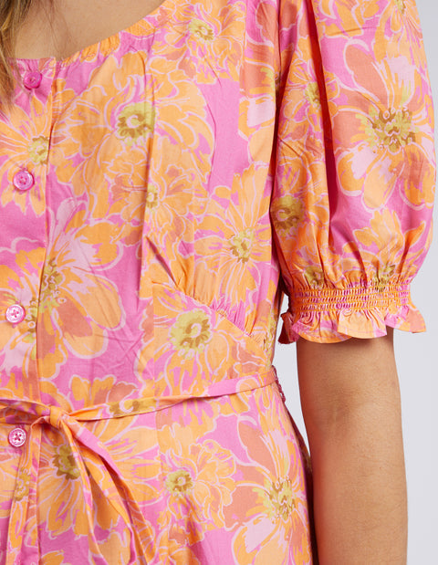 Fuchsia Floral Dress