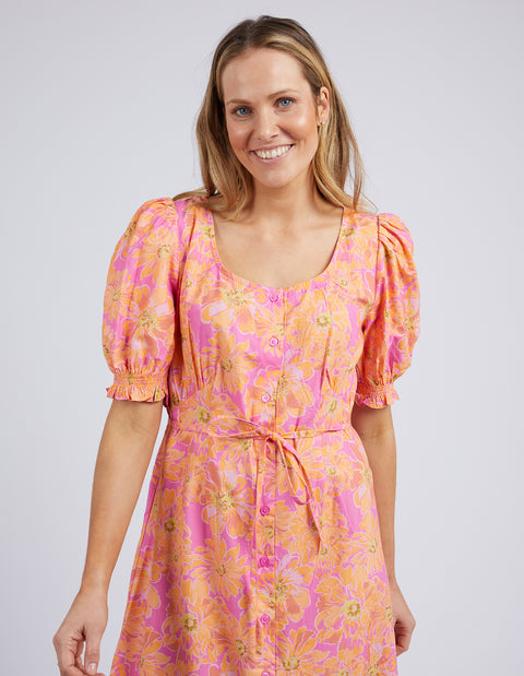 Fuchsia Floral Dress