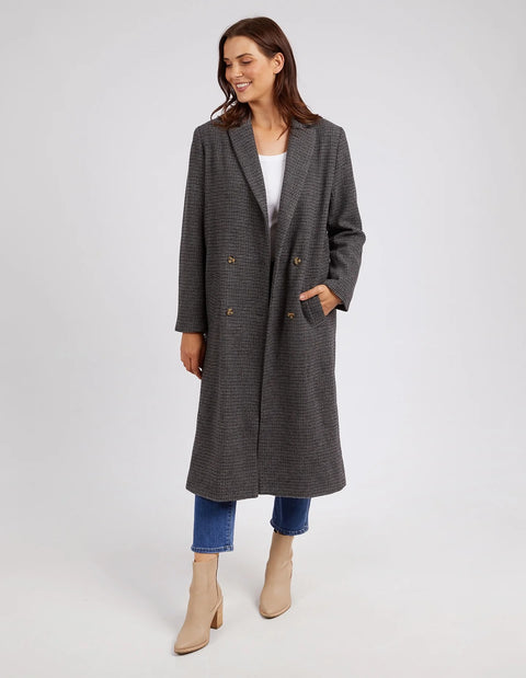 Becky Houndstooth Coat