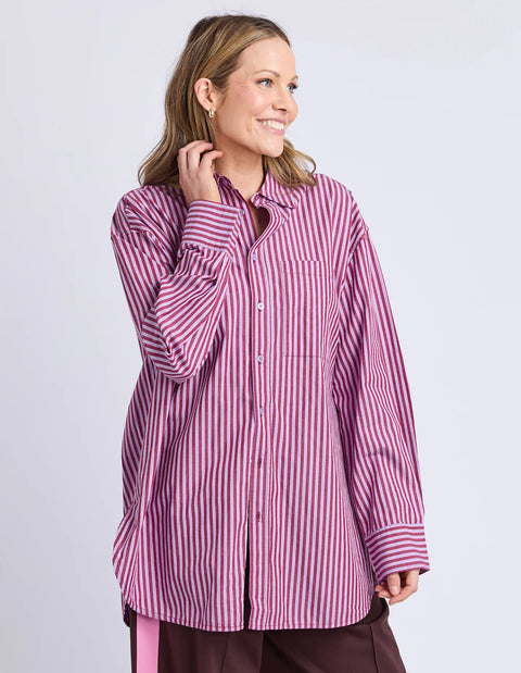 Lila Stripe Shirt - Willow Collective Mudgee