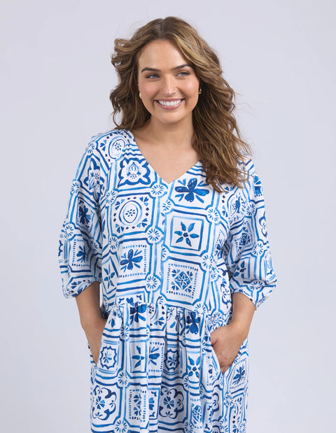 Dolce Tile Midi Dress