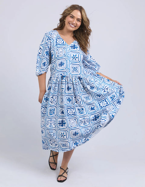 Dolce Tile Midi Dress