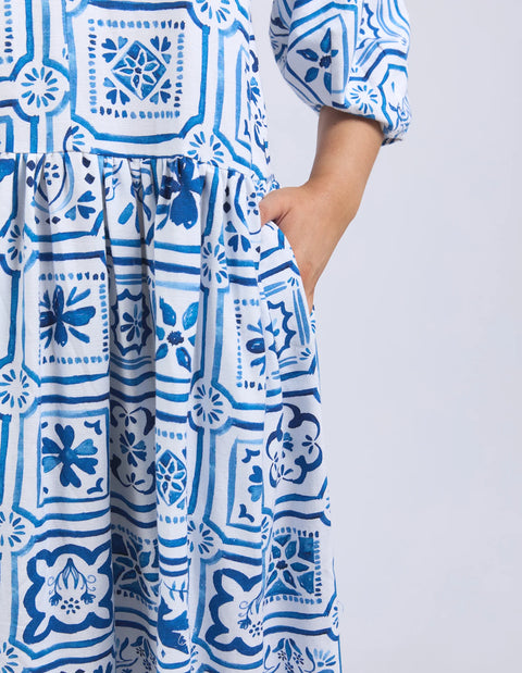 Dolce Tile Midi Dress