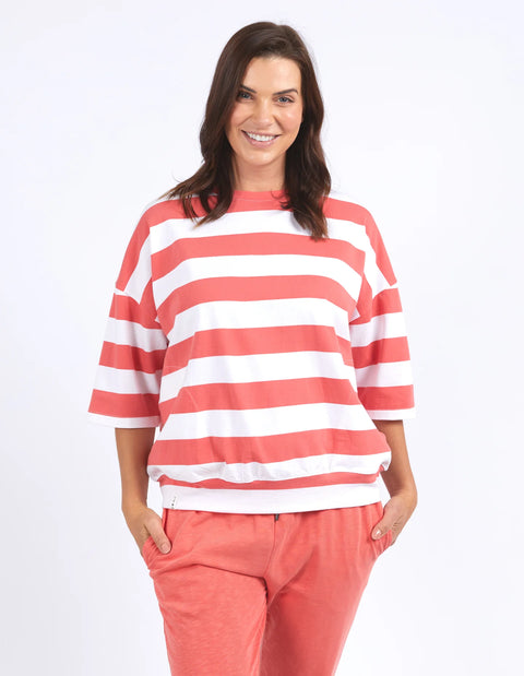 Mazie Block Stripe Sweat