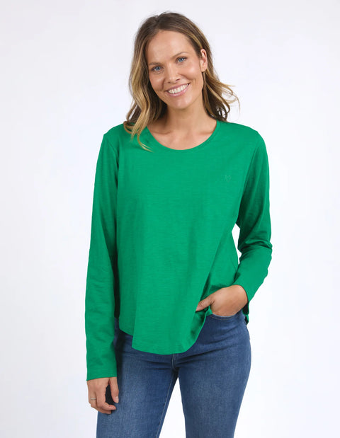 Everyday L/S Tee Pine Green
