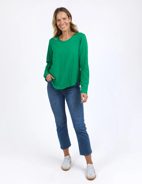 Everyday L/S Tee Pine Green