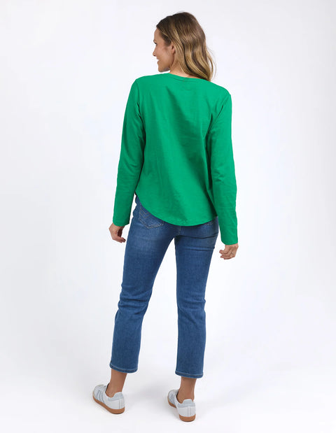 Everyday L/S Tee Pine Green