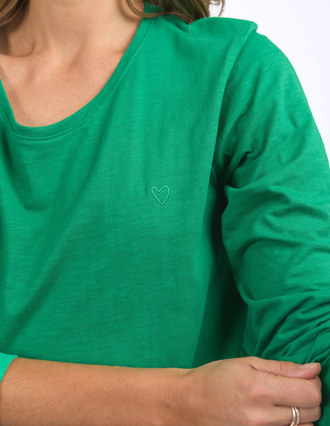 Everyday L/S Tee Pine Green
