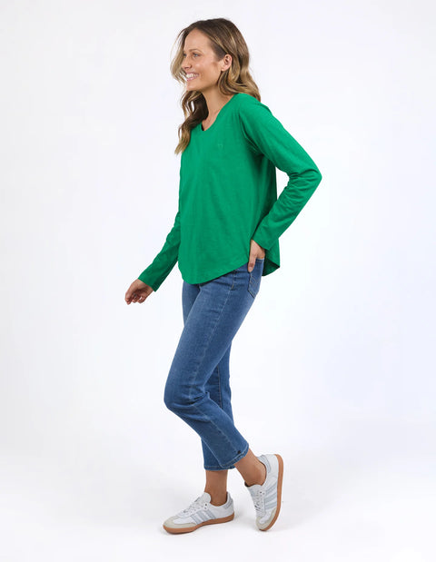 Everyday L/S Tee Pine Green