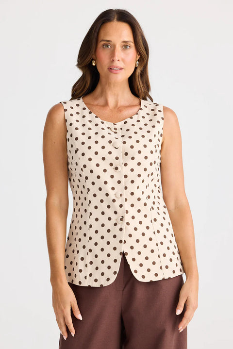 Eden Waistcoat Polka Dot