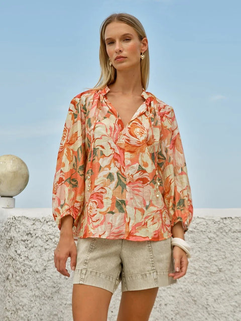Shae Split Neck Blouse