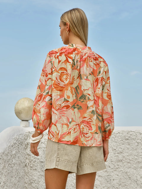 Shae Split Neck Blouse
