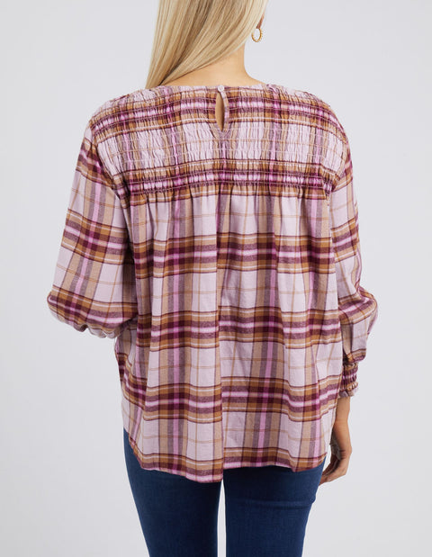 Harriet Check Blouse