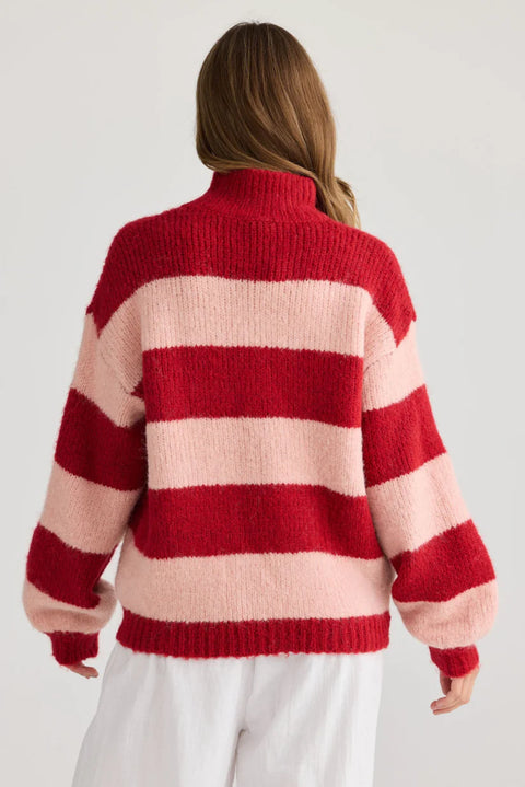 Island Knit Red Stripe