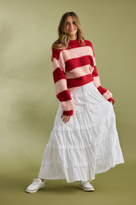Island Knit Red Stripe