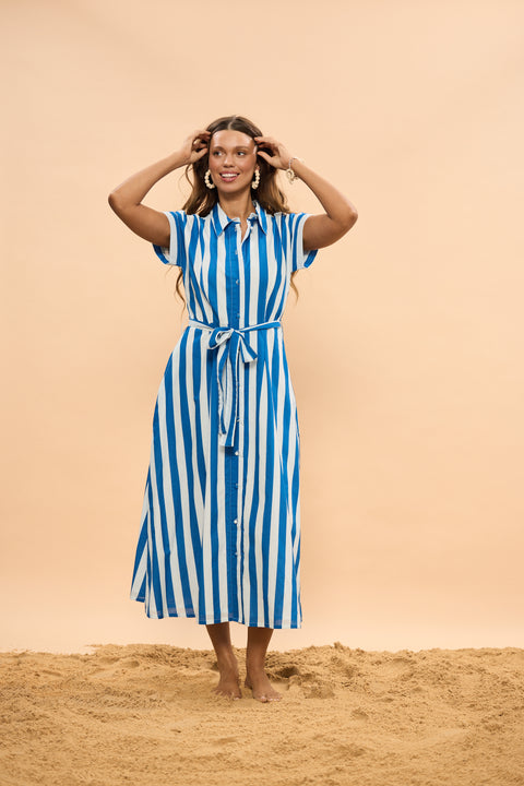 Cordelia Dress Stripe - Willow Collective Mudgee