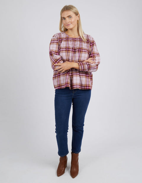 Harriet Check Blouse