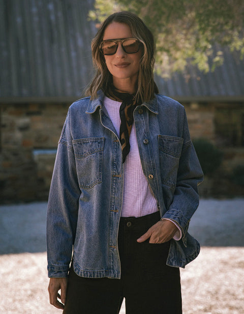 Laura Denim Shacket