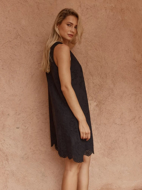 Mavis Broderie Shift Dress