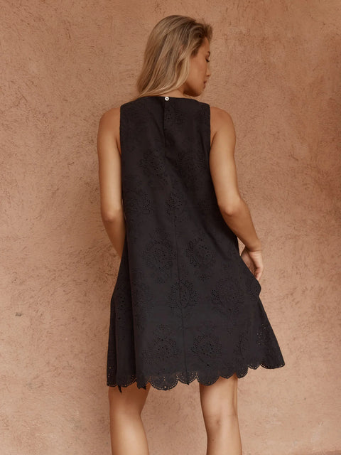 Mavis Broderie Shift Dress