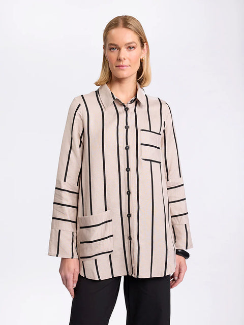 Long Sleeve Stripe Shirt