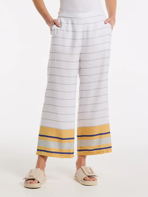 Wide Leg Multi Stripe Pant