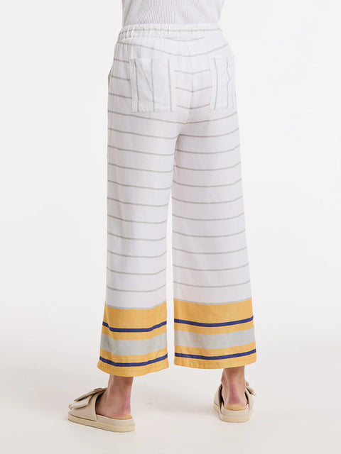 Wide Leg Multi Stripe Pant