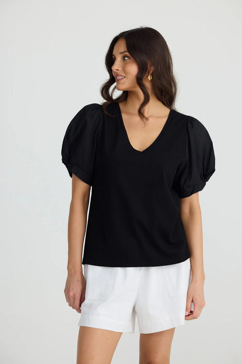 Abigail Vee Neck Tee