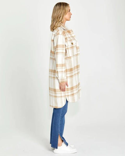 Vicky Check Shacket