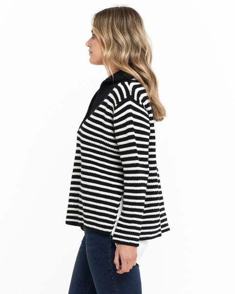 Bordeaux Collar Knit