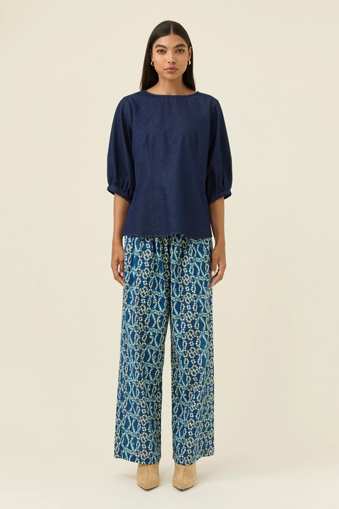 Sloane Denim Top - Willow Collective Mudgee