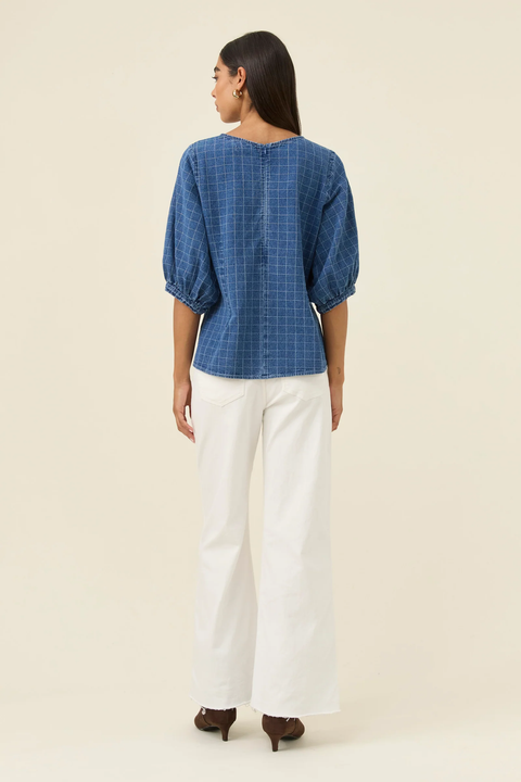 Sloane Denim Top - Willow Collective Mudgee