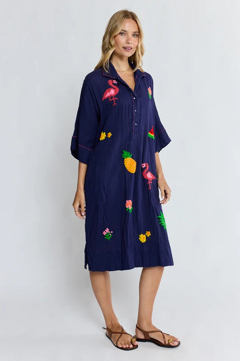 Florida Kaftan Navy
