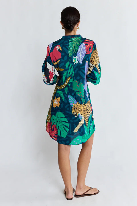 Jungle Fever Tuck Dress