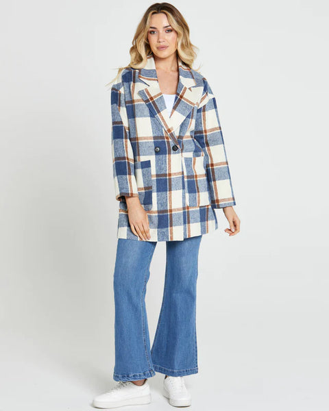 Gracie Check Coat
