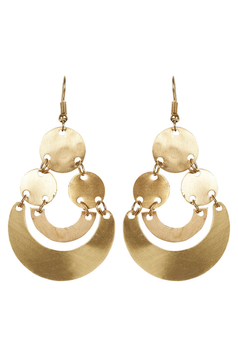 Hayman Brass Earring - Willow Collective Mudgee