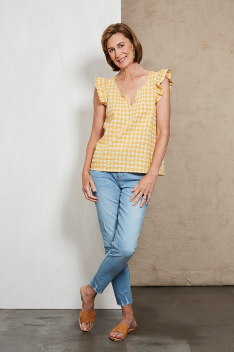 Mimosa Frill Top