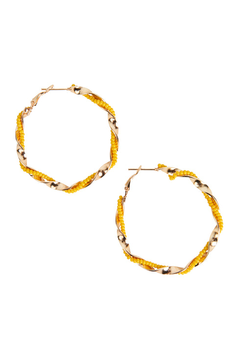 Mimosa Twist Hoop