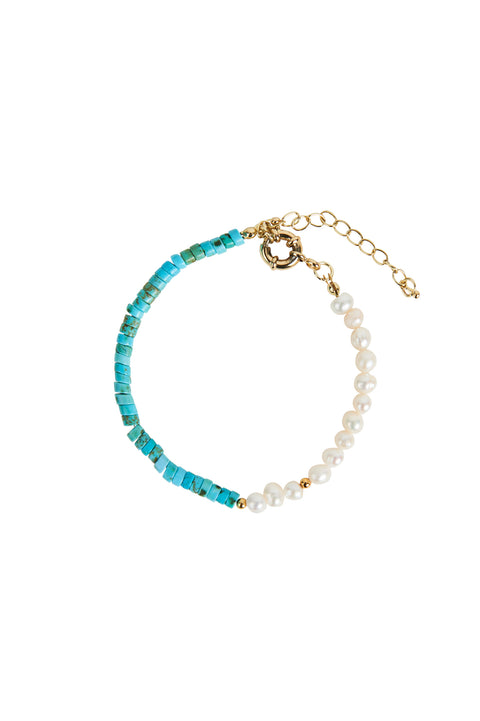 Plumeria Pearl Bracelet