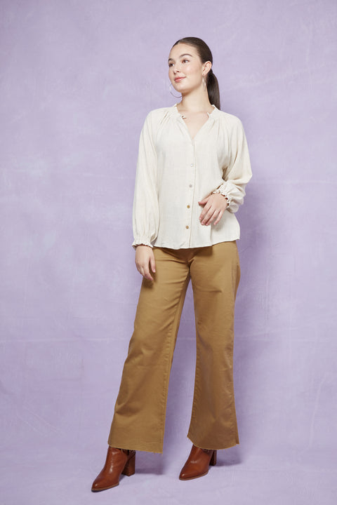 Vera Pleat Blouse
