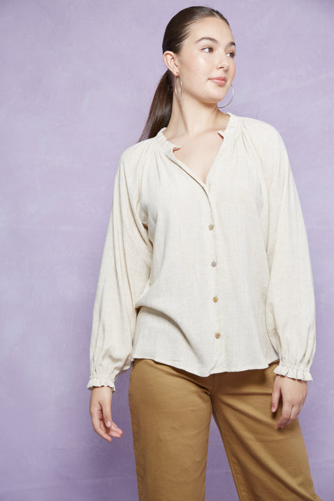 Vera Pleat Blouse
