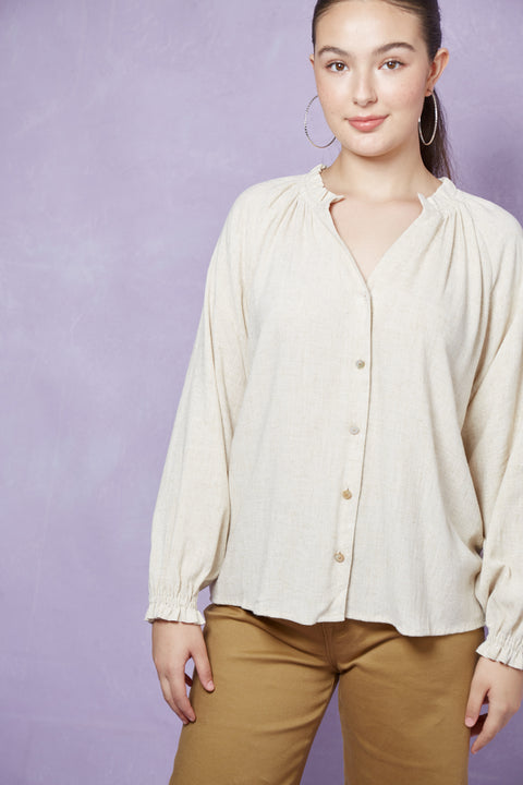 Vera Pleat Blouse