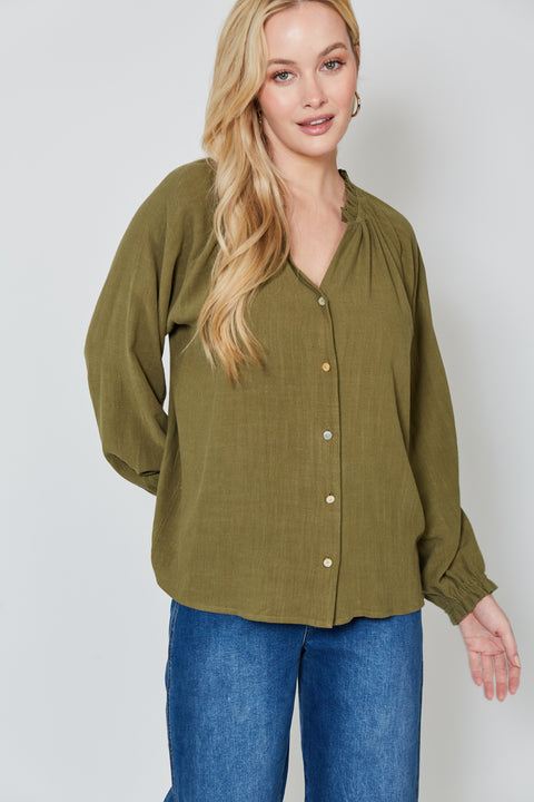 Vera Pleat Blouse