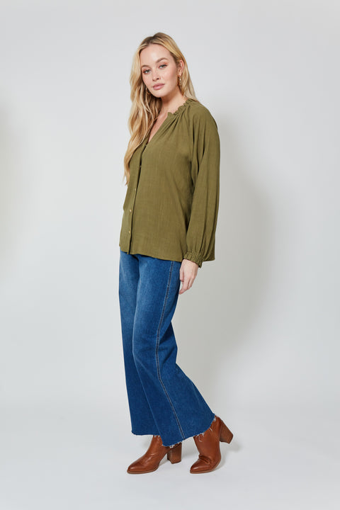 Vera Pleat Blouse