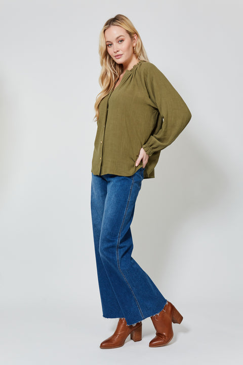 Vera Pleat Blouse