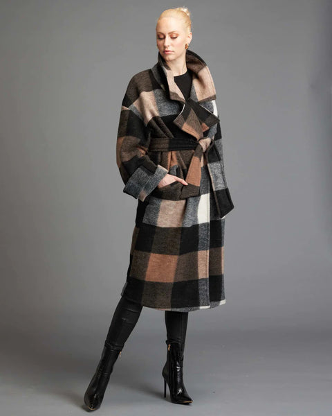 Stranger Oversized Check Coat