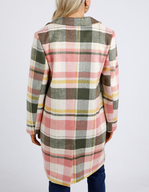 Blanche Check Coat