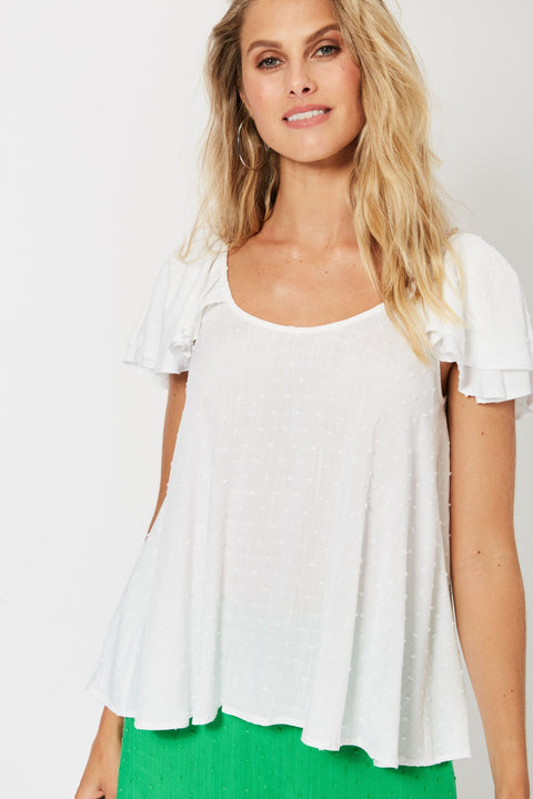 Zanzibar Frill Top