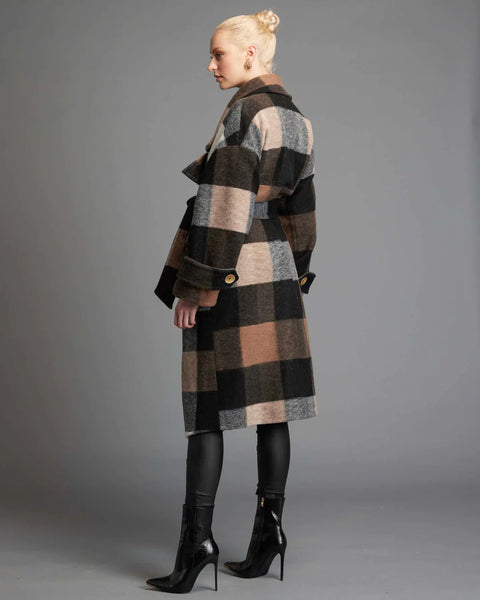 Stranger Oversized Check Coat